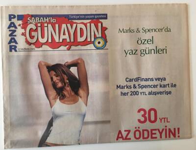 Sabah Gazetesi Günaydın Eki 12 Haziran 2005 - Levent Kırca Ateşin Düştüğü Yer Alı Müzikalle Sahnelere Dönüyor GZ20782 - 1