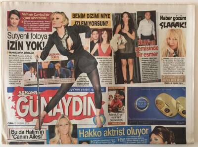 Sabah Gazetesi Günaydın Eki 12 Haziran 2009 - Sibel Cana Şok Yeni Şarkıları İnternete Düştü GZ20750 - 1