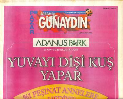 Sabah Gazetesi Günaydın Eki 12 Mayıs 2013 - Okan Bayülgen Evlenmek Bir Manyağın Kontrolüne Girmektir - Ali Koçun Yıkıldığı An GZ123279 - 1