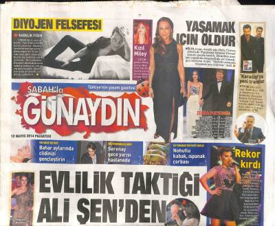 Sabah Gazetesi Günaydın Eki 12 Mayıs 2014 - Demet Akalın , Rekor İsimli Albümün İlk Konserini Bostancı Gösteri Merkezinde Verdi GZ106400 - 1