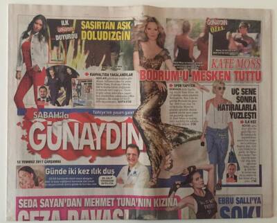 Sabah Gazetesi Günaydın Eki 12 Temmuz 2017 - Hande Yener Demet Akalına Meydan Okudu GZ28109 - 1