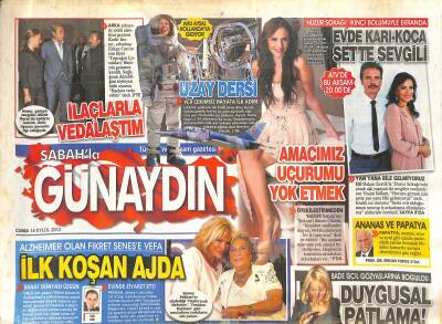 Sabah Gazetesi Günaydın Eki 14 Eylül 2012 - Murat Boz İzdihamı - İlhan Erşahinin İstanbulu GZ125406 - 1