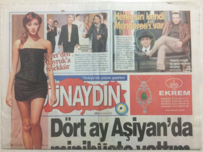 Sabah Gazetesi Günaydın Eki 14 Kasım 2006 - Ünlülerin Sahne Ücretleri İki Katına Çıktı, Şevval Sam Herşeyden Vazgeçip Gidecek Kadar Güçlüyüm GZ23636 - 1