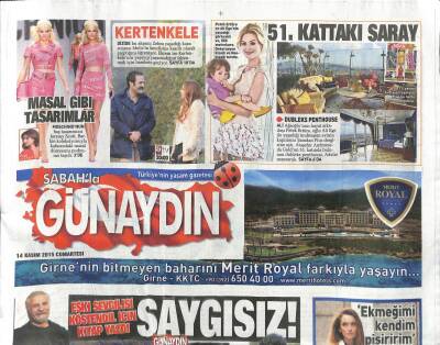 Sabah Gazetesi Günaydın Eki 14 Kasım 2015 - Eski Sevgilisi Köstendil İçin Kitap Yazdı GZ104680 - 1