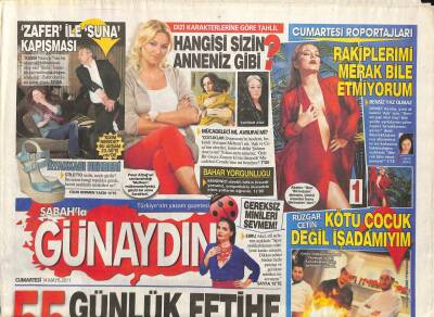 Sabah Gazetesi Günaydın Eki 14 Mayıs 2011 - Demet Akalın Rakiplerimi Merak Bile Etmiyorum GZ93633 - 1