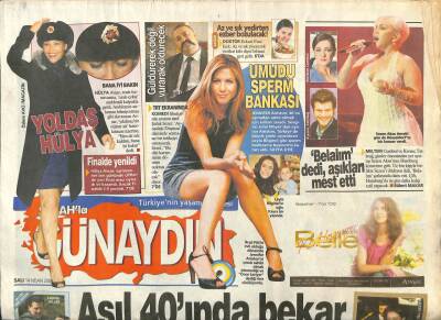 Sabah Gazetesi Günaydın Eki 14 Nisan 2009 - Nadide Sultan Şarkıcı Olmasam Polis Olurdum - Sezen Aksu Önceki Gün de Düsseldorfta Bir Konser Verdi GZ96357 - 1