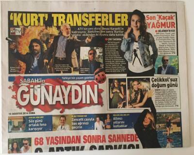 Sabah Gazetesi Günaydın Eki 15 Ağustos 2014 - Cihan Ünal 68 Yaşından Sonra Sahnede O Artık Şarkıcı GZ22941 - 1