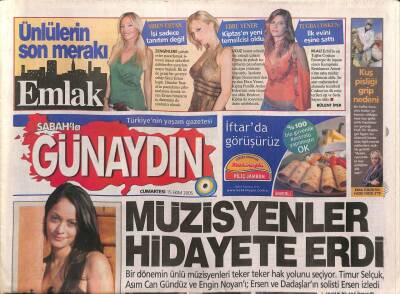 Sabah Gazetesi Günaydın Eki 15 Ekim 2005 - 145 Kiloya Çıkan Ünlü Şovmen Hamdi Alkan , Sevdiği Yemeklerle 4 Ay İçinde Zayıfladı GZ96871 - 1