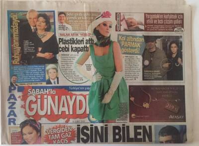 Sabah Gazetesi Günaydın Eki 15 Şubat 2009 - Ünlüler , Lüks Otomobillerle Gezmeyi Ucuza Getirmenin Yolunu Buldu Sevdiği Arabayı Kiralama GZ22388 - 1