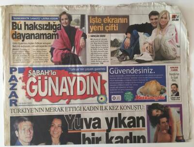 Sabah Gazetesi Günaydın Eki - 16 Ekim 2005 - Türkiyenin Merak Ettiği Kadın Feraye Tanyolaç İlk Kez Konuştu - GZ43993 - 1