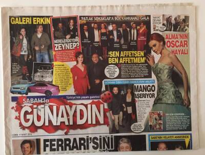Sabah Gazetesi Günaydın Eki 16 Mart 2012 - Ferrarisini Satan Hacı Murat Göğebakan GZ22093 - 1