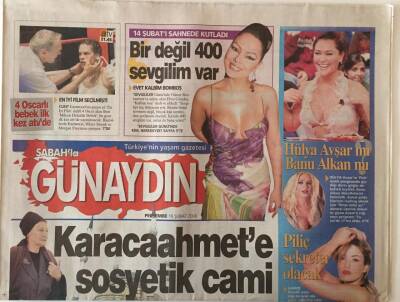 Sabah Gazetesi Günaydın Eki 16 Şubat 2006 - Ebru Gündeş 14 Şubatı Sahnede Kutladı GZ20809 - 1
