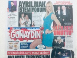 Sabah Gazetesi Günaydın Eki - 17 Aralık 2018 - Cüneyt Arkından Duygulandıran Sözler, Ayrılmak İstemiyorum GZ46435 - 1