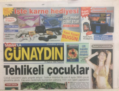 Sabah Gazetesi Günaydın Eki 17 Haziran 2002 - Hülya Avşardan Karne Ödülü GZ24194 - 1