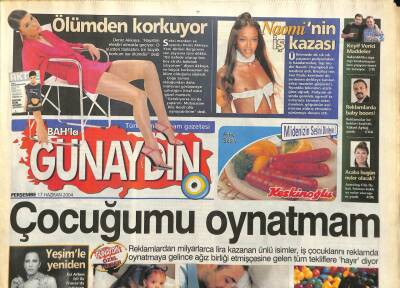 Sabah Gazetesi Günaydın Eki 17 Haziran 2004 - Yeşim Salkımla Yeniden GZ97268 - 1
