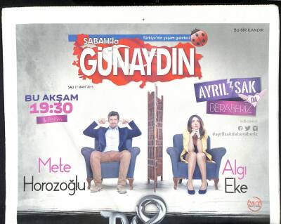 Sabah Gazetesi Günaydın Eki 17 Mart 2015 - Hugh Jackman , Mevlüt Tezele Konuştu - Büyükburç Allah Aşkıyla Doluydu GZ124984 - 1