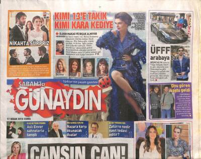 Sabah Gazetesi Günaydın Eki 17 Nisan 2015 - Sibel Can , Yemeğe Gittiği Beyoğlunda Müzisyenlere 1200 Lira Verdi GZ100441 - 2