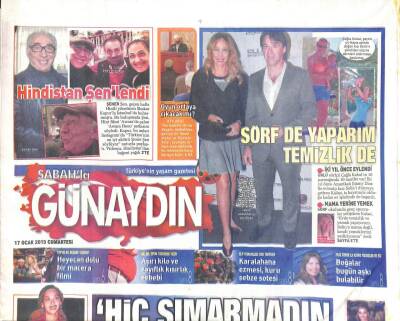 Sabah Gazetesi Günaydın Eki 17 Ocak 2015 - Leyla Gencerin Varisi Büyükedes GZ105690 - 1