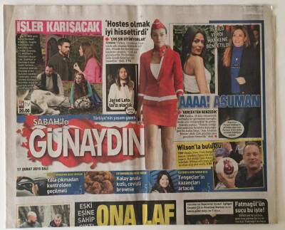 Sabah Gazetesi Günaydın Eki 17 Şubat 2015 - Ebru Gündeşten Özgecana Ağlatan Mektup Ya Hadım Ya İdam GZ22946 - 1