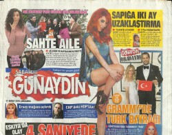 Sabah Gazetesi Günaydın Eki 17 Şubat 2016 - Bülent Ersoy Mağaza Açtırdı GZ100854 - 1