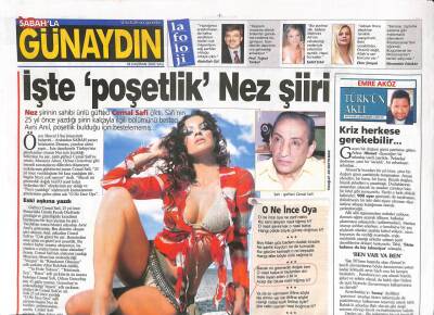Sabah Gazetesi Günaydın Eki 18 Haziran 2002 - Nez Şiirinin Sahibi Ünlü Güfteci Cemal Safi Çıktı GZ109946 - 1