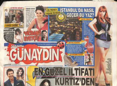 Sabah Gazetesi Günaydın Eki 18 Haziran 2011 - Emre Altuğ Yeni Albümünü Günaydına Anlattı GZ125408 - 1