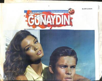 Sabah Gazetesi Günaydın Eki 18 Haziran 2013 - Ciciş Samet, Sarı Gelinle Barış Mesajı GZ104679 - 1