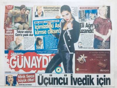 Sabah Gazetesi Günaydın Eki 18 Şubat 2009 - Minik Serçe Büyük Öfke!, Üçüncü İvedik İçin Amale Baskısı, Hafiye Demete Teklif Yağıyor GZ42814 - 1