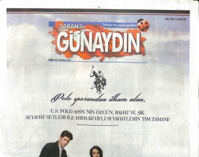 Sabah Gazetesi Günaydın Eki 18 Temmuz 2014 - Serenaydan Ayrılık Yogası GZ104677 - 1