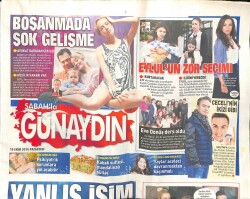 Sabah Gazetesi Günaydın Eki 19 Ekim 2015 - Ece Erkenin Eşi Barda Patladı GZ100436 - 1