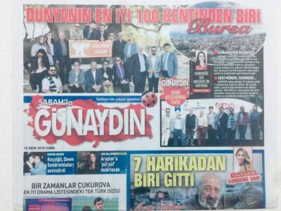 Sabah Gazetesi Günaydın Eki - 19 Ekim 2018 - Cannesda Büyük Onur GZ46434 - 2