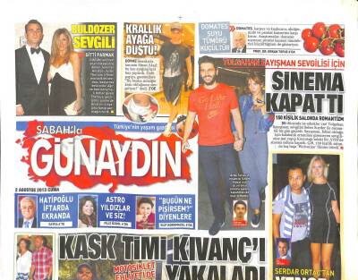 Sabah Gazetesi Günaydın Eki 2 Ağustos 2013 - Kask Timi Kıvançı Yakaladı GZ104664 - 1