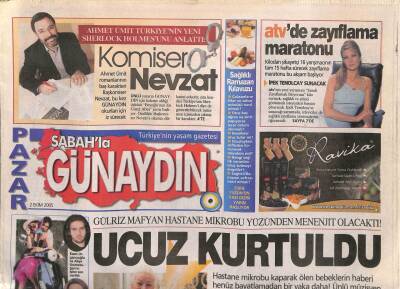 Sabah Gazetesi Günaydın Eki 2 Ekim 2005 - Kadir İnanır Ve Jülide Kural Aşkı Bodrumda Tazelendi GZ93640 - 1