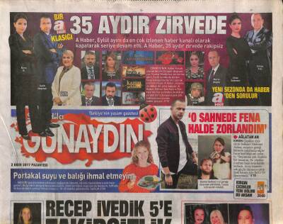 Sabah Gazetesi Günaydın Eki 2 Ekim 2017 - 4 Yıl Önce Vefat Eden Müslüm Gürses , 2017de Sık Sık Adından Söz Ettirdi GZ84589 - 1