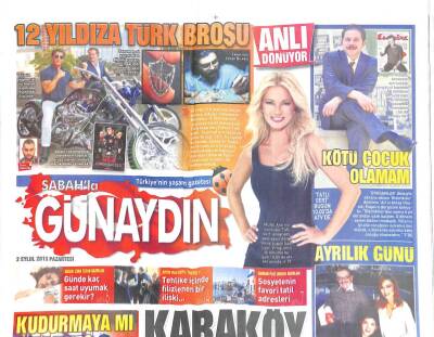 Sabah Gazetesi Günaydın Eki 2 Eylül 2013 - 12 Yıldıza Türk Broşu GZ104668 - 1