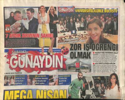 Sabah Gazetesi Günaydın Eki 2 Mayıs 2016 - Necati Ateşe Utanç Sevgili - Ne Çektin Be Kraliçe II. Elizabeth ! GZ124986 - 1
