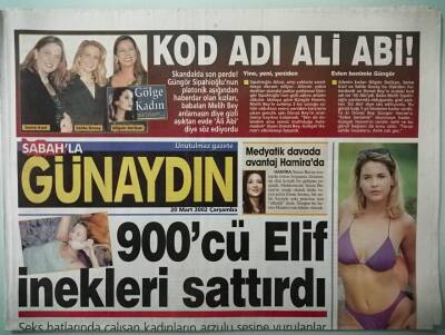 Sabah Gazetesi Günaydın Eki 20 Mart 2002 Şenay Akayın Kavga Edip Üzerine Yürüdüğü Moda Fotoğrafçısı Serkan Emiroğlu Suskunluğunu Bozdu -GZ37356 - 1