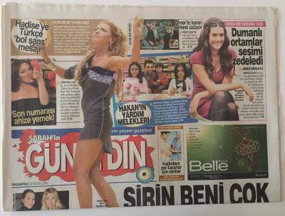 Sabah Gazetesi Günaydın Eki 20 Nisan 2009 - Tuğba Özay Monacoda Jübile Yapacak , Hande yener Korsanım Yok Çünkü Ben Tekim GZ28149 - 1