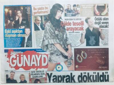 Sabah Gazetesi Günaydın Eki 20 Şubat 2009 - Kıvanç Tatlıtuğ,Meltem Cumbul.Eski Aşıktan Düşman Olmaz GZ42818 - 1