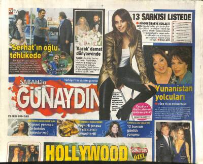 Sabah Gazetesi Günaydın Eki 21 Ekim 2014 - Lady Gaganın Baş Tacı - Migreni Yenmek İçin Botoks Yaptırılır Mı ? GZ116390 - 1