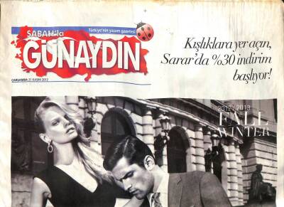 Sabah Gazetesi Günaydın Eki 21 Kasım 2012 - Hülya Koçyiğit Proje Hazır Ama Param Yetmiyor GZ98879 - 1