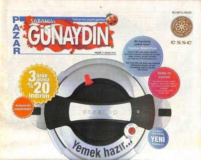 Sabah Gazetesi Günaydın Eki 21 Nisan 2013 - Sinan Akçılın İlginç Bir Kuralı Var Şarkı İsteyene İstihbarat GZ106006 - 1