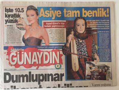 Sabah Gazetesi Günaydın Eki 21 Şubat 2006 - Dumlupınar Filmi Nihayet Çekiliyor GZ22974 - 1