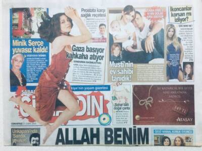 Sabah Gazetesi Günaydın Eki 21 Şubat 2009 - Aykut Gürel,Allah Benim Belamı Versin GZ42820 - 1