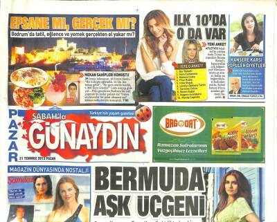 Sabah Gazetesi Günaydın Eki 21 Temmuz 2013 - Kim Kardashian Ve Kanye Westin Uykusuz Geceleri Başladı GZ105521 - 1