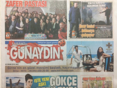 Sabah Gazetesi Günaydın Eki 22 Kasım 2016 - Newyorkta Orhan Gencebay Rüzgarı Esiyor GZ27917 - 1