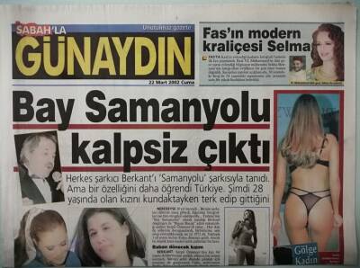 Sabah Gazetesi Günaydın Eki 22 Mart 2002 Bay Samanyolu Kalpsiz Çıktı -GZ37357 - 1