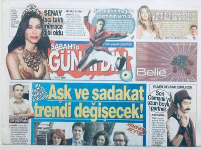Sabah Gazetesi Günaydın Eki 22 Mart 2009 - Aşk Ve Sadakat Trendi Değişecek GZ42827 - 1