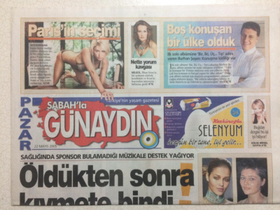 Sabah Gazetesi Günaydın Eki 22 Mayıs 2005 - Brezilyalı Ana Beatriz İle Nurgül Yeşilçay Arasındaki Benzerlik Görenleri Şaşırtıyor GZ23635 - 1