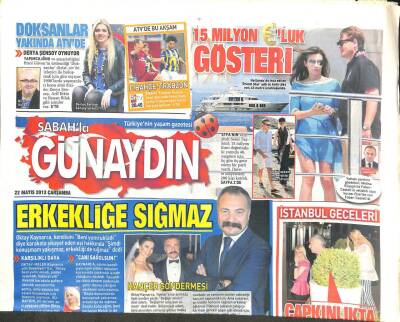 Sabah Gazetesi Günaydın Eki 22 Mayıs 2013 - Drogbanın İtalyanı Geldi GZ105657 - 1